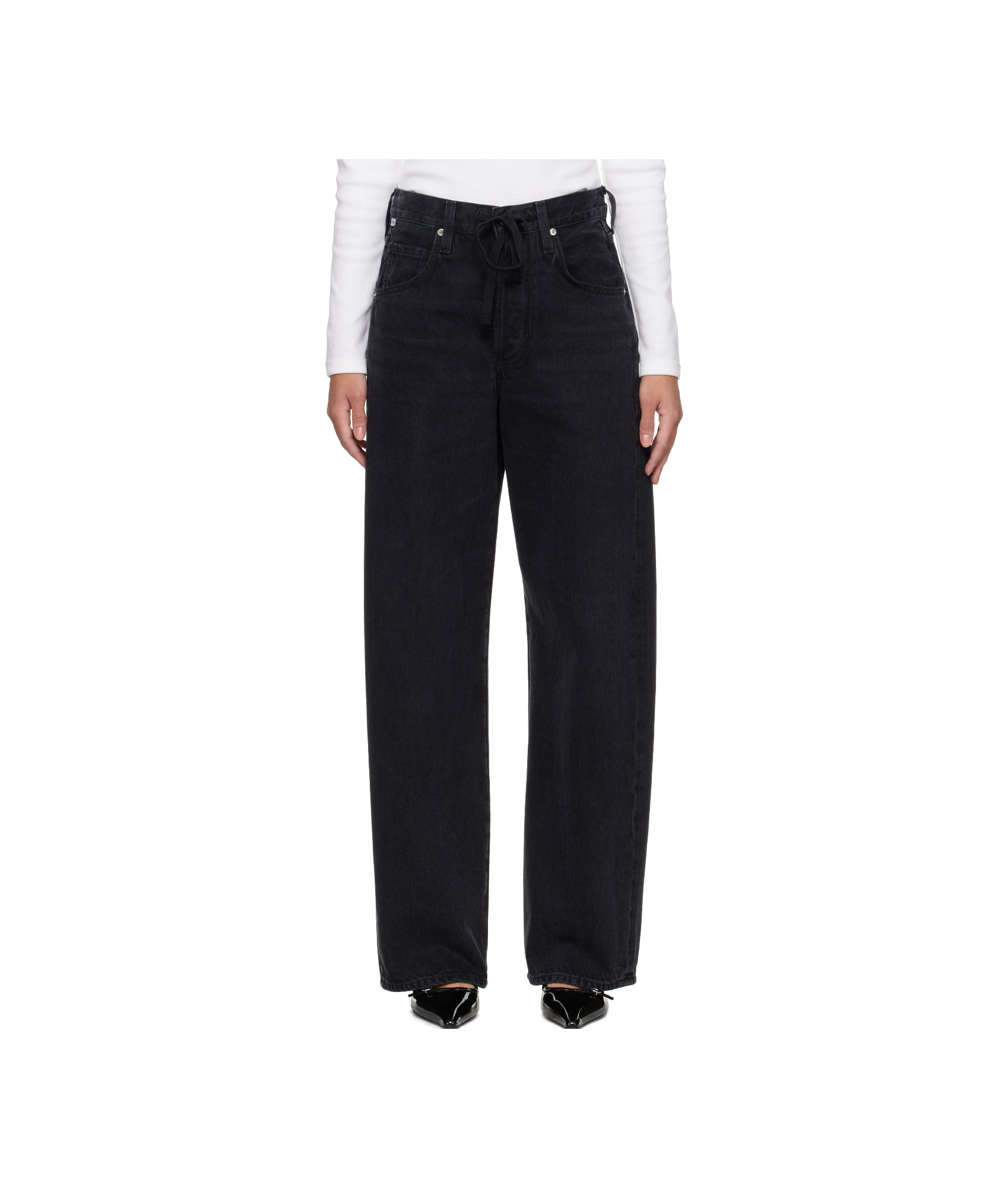 Citizen Of Humanity Drawstring Jeans In Black