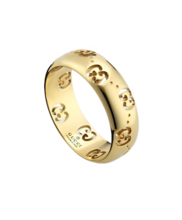Gucci Icon 18k Gg Thin Ring