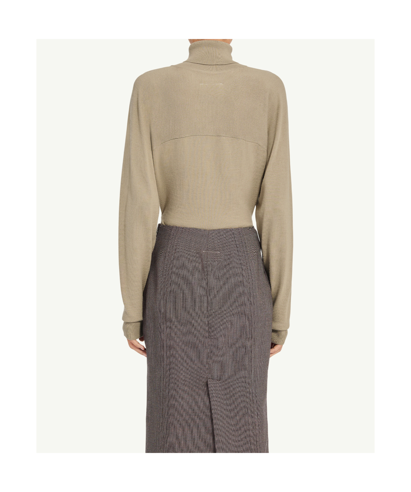 Mm6 Maison Margiela Turtleneck Body In Brown