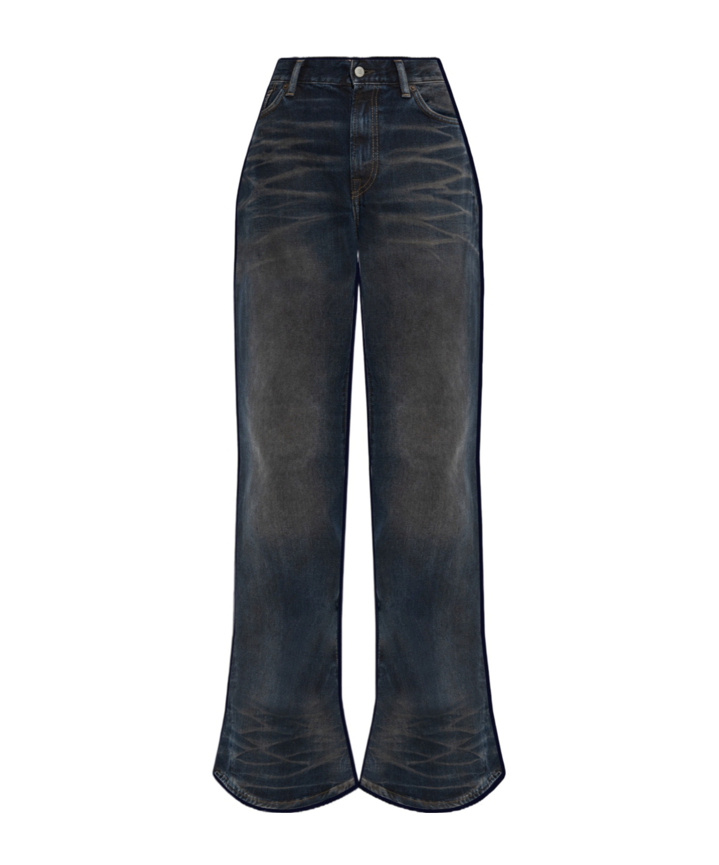 Acne Studios Flared Jeans In Black