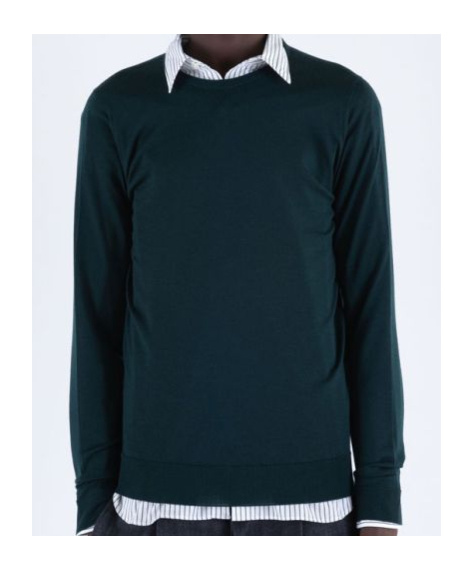 John Smedley Lundy - Extra Fine Merino Wool Jumper In Green