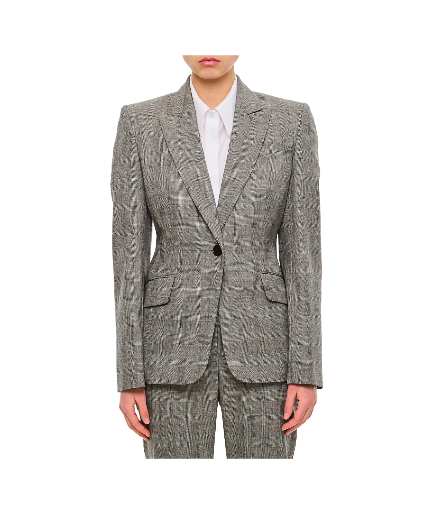 Alexander Mcqueen Blazer In Gray