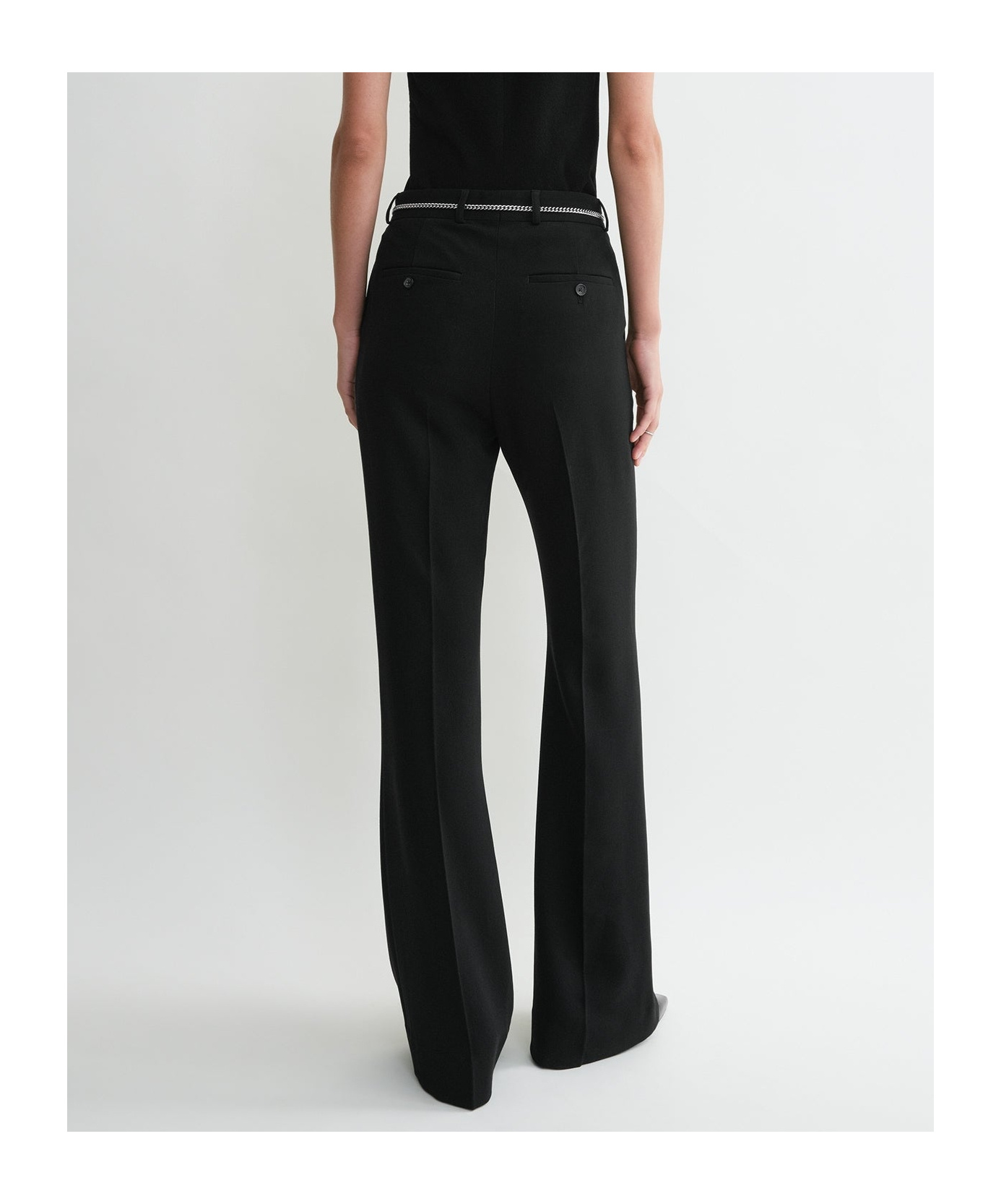 Totême Belt-loop Casual Pants In Black