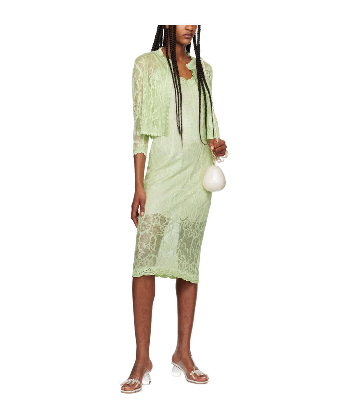 Simone Rocha Floral Sleeveless Dress In Multicolor