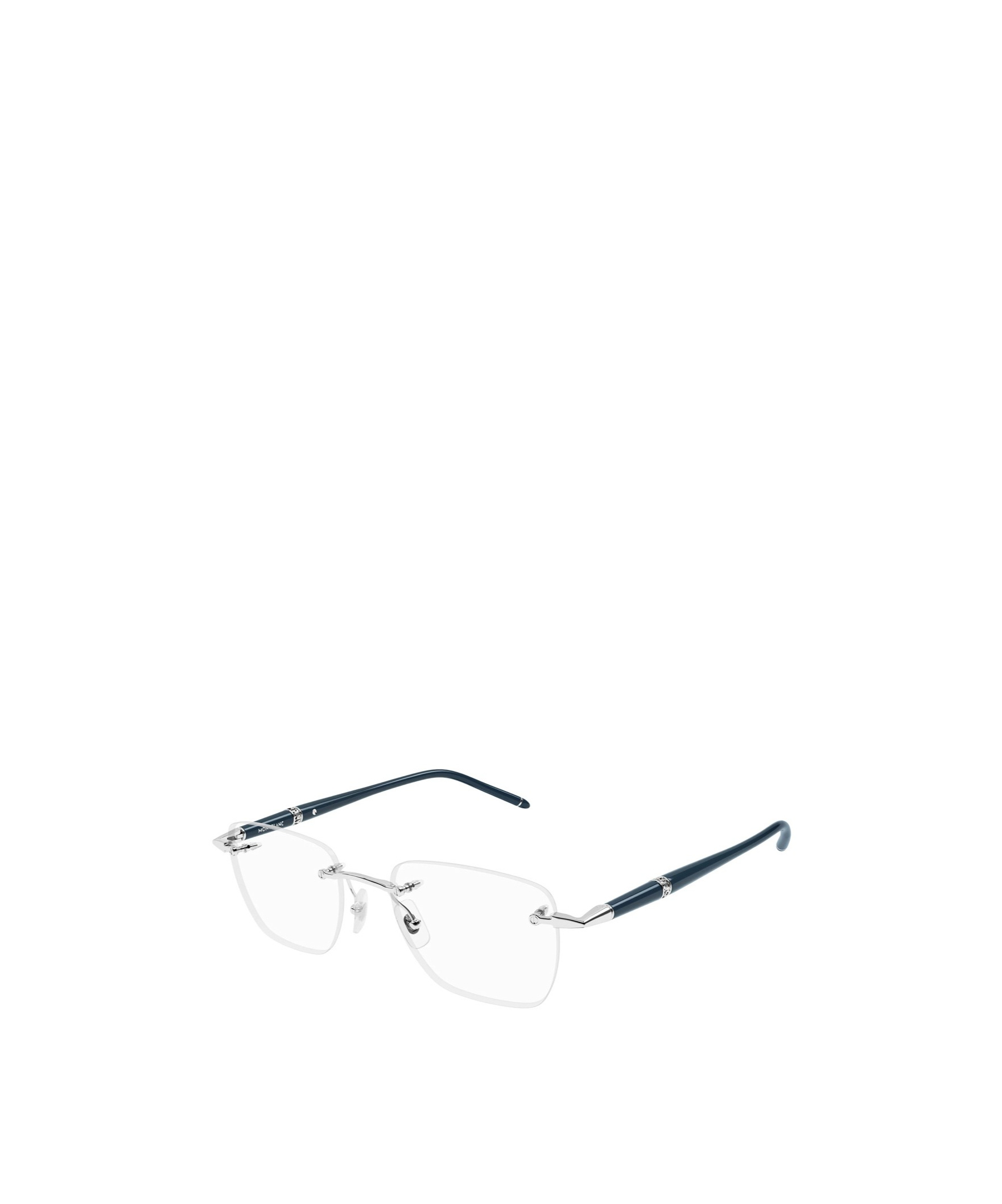 Montblanc Eyewear Square Frame Glasses In Blue