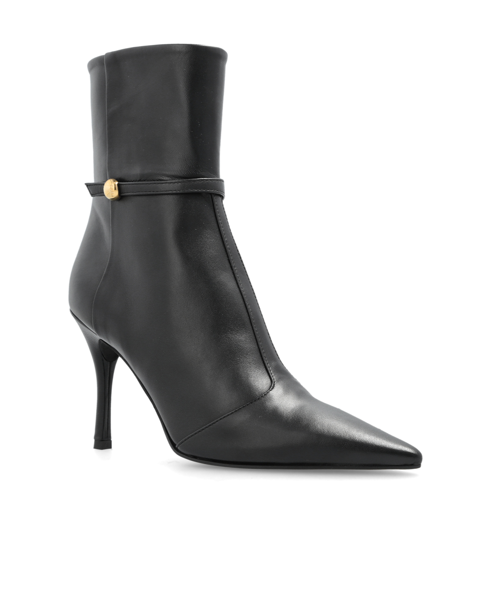 Furla Sfera Pointed-toe Ankle Boots In Black