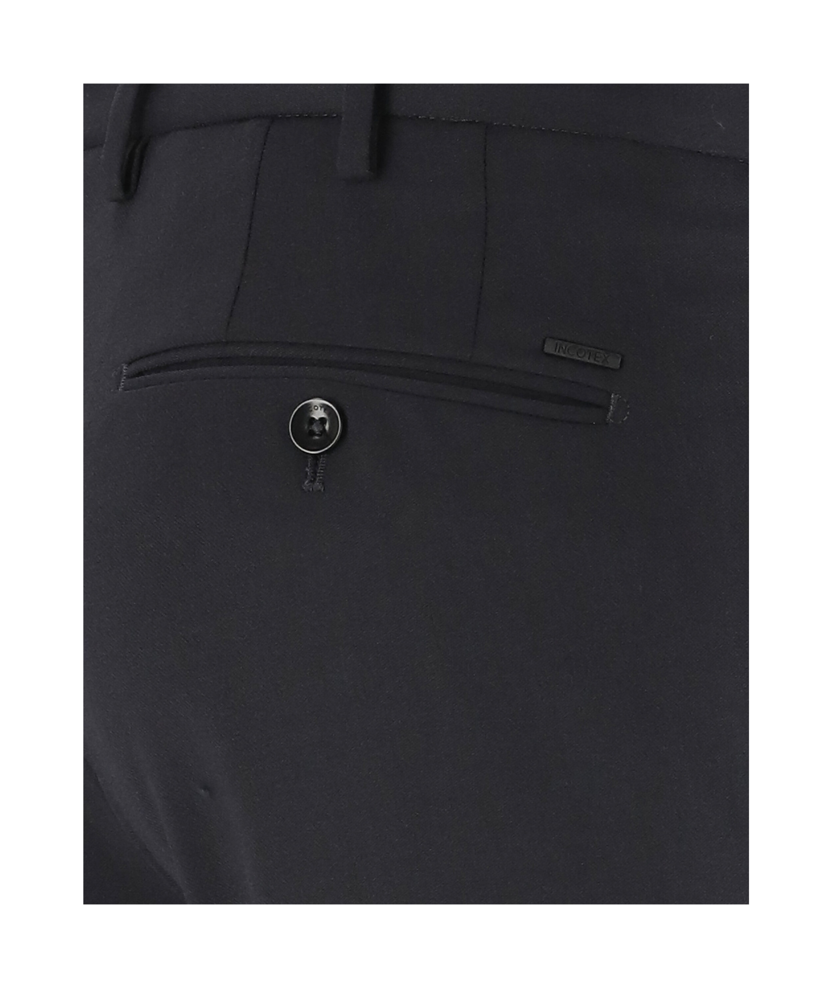 Incotex Slim-cut Virgin-wool Trousers In Black