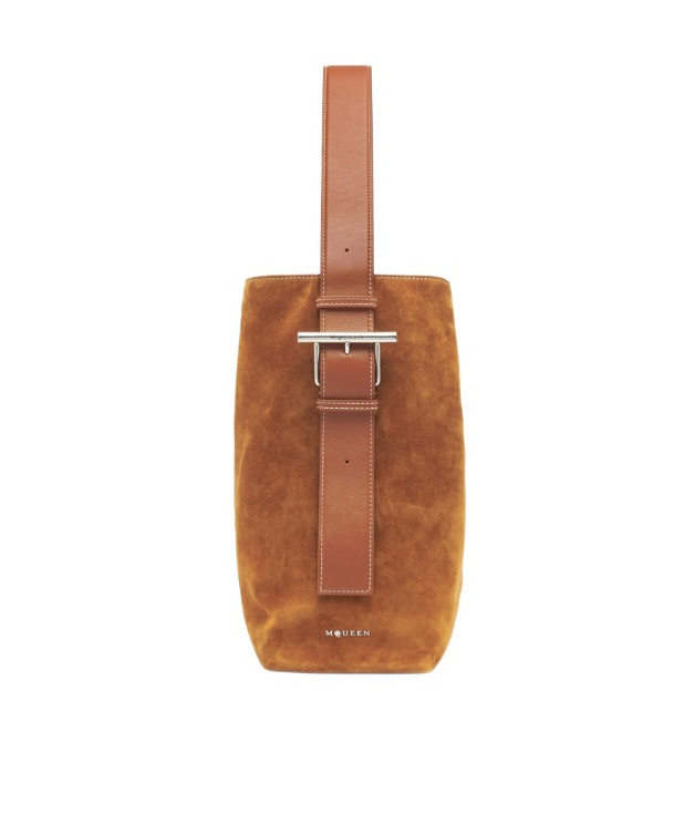 Alexander Mcqueen Women's T-bar Sling Shoulder Bag In Tan In Brown