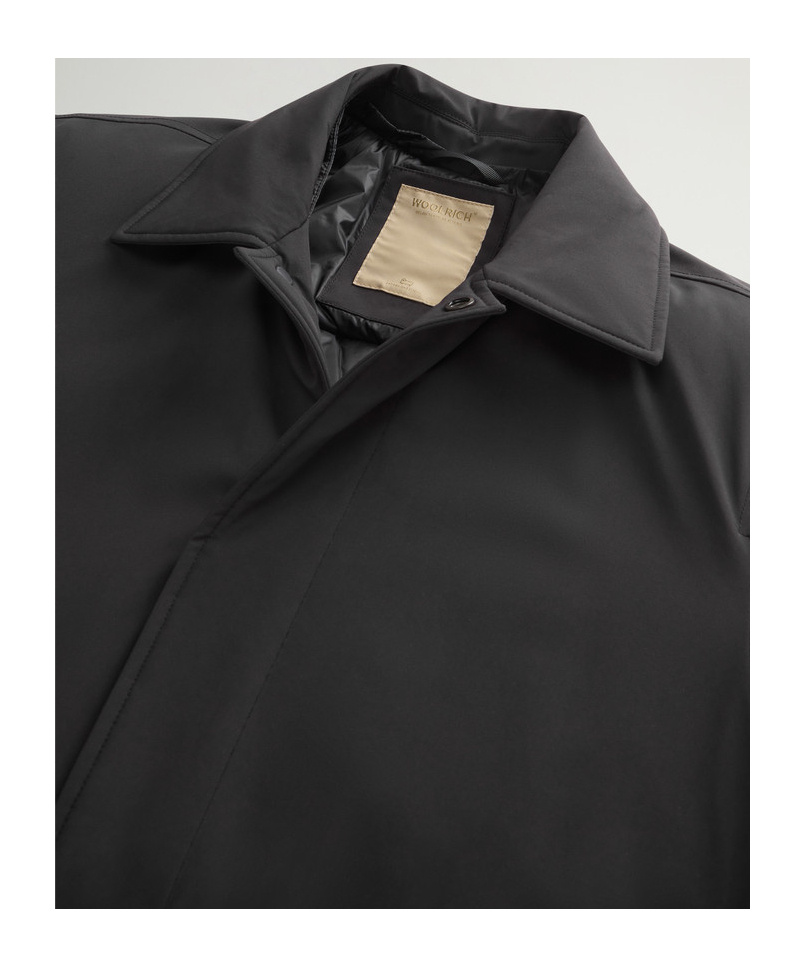 Woolrich Layered Coat In Black