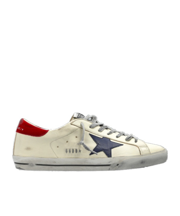 Golden Goose Superstar Multicolor Low Top Sneakers With Logo Patch On The Tongue And Contrasting Heel With Logo L In Neutral