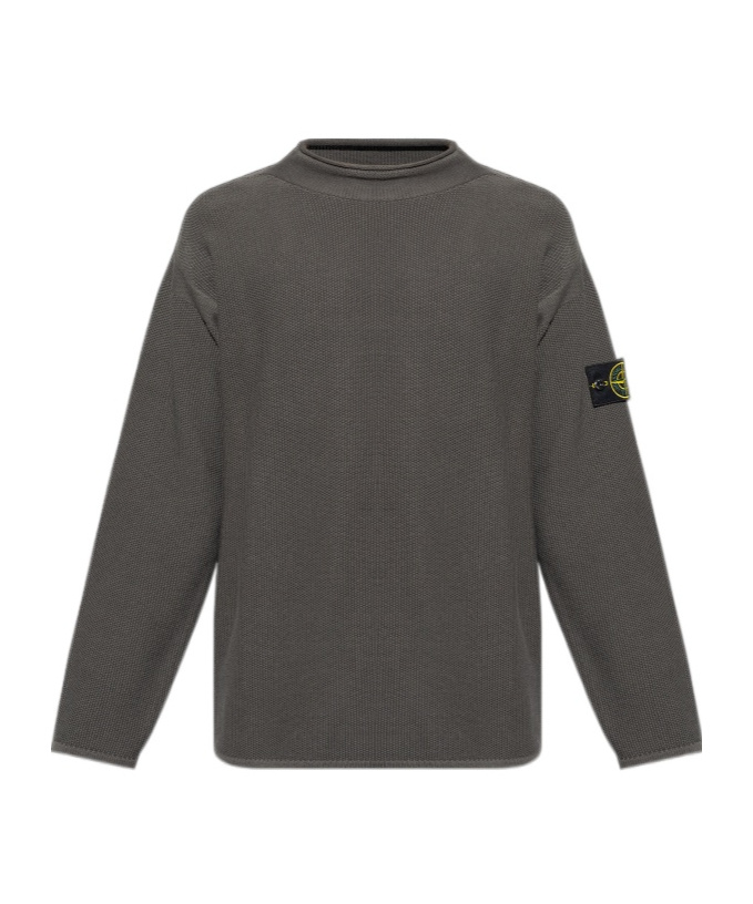 Stone Island Compass-badge Knitted Sweater