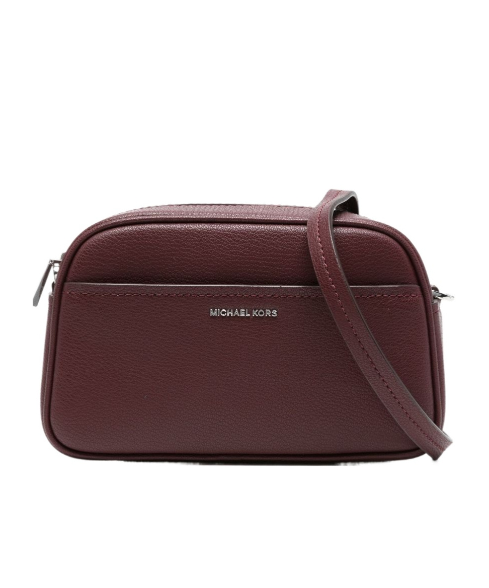 Michael Kors Structured Calfskin Shoulder Bag With Zip Closure In Black