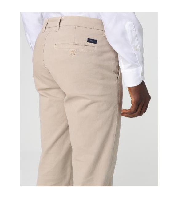 Fay Belt Loop Casual Pants In Brown