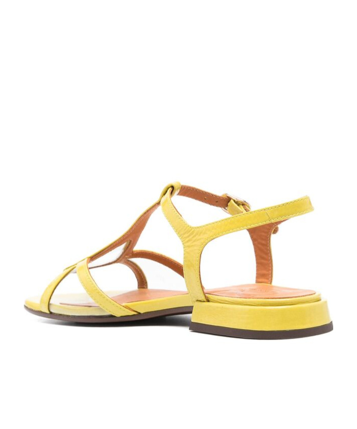 Shop Chie Mihara Flat Sandals In Yellow