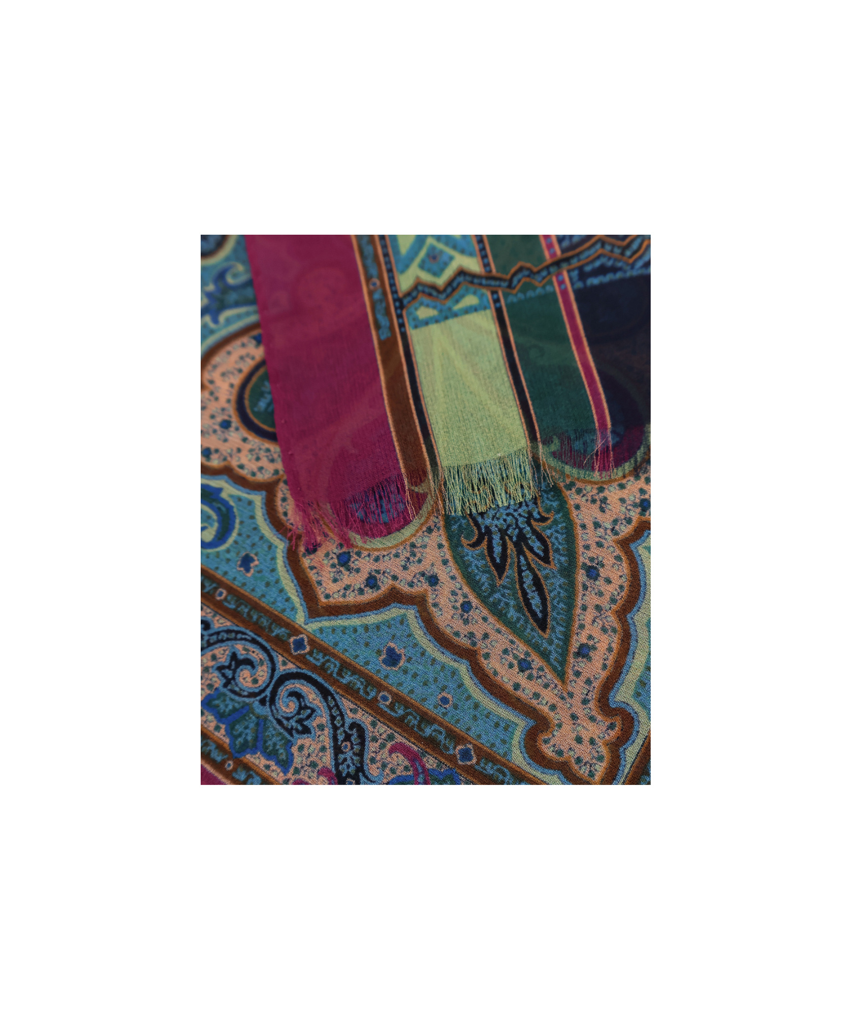 Etro Paisley-patterned Silk Scarf In Multi