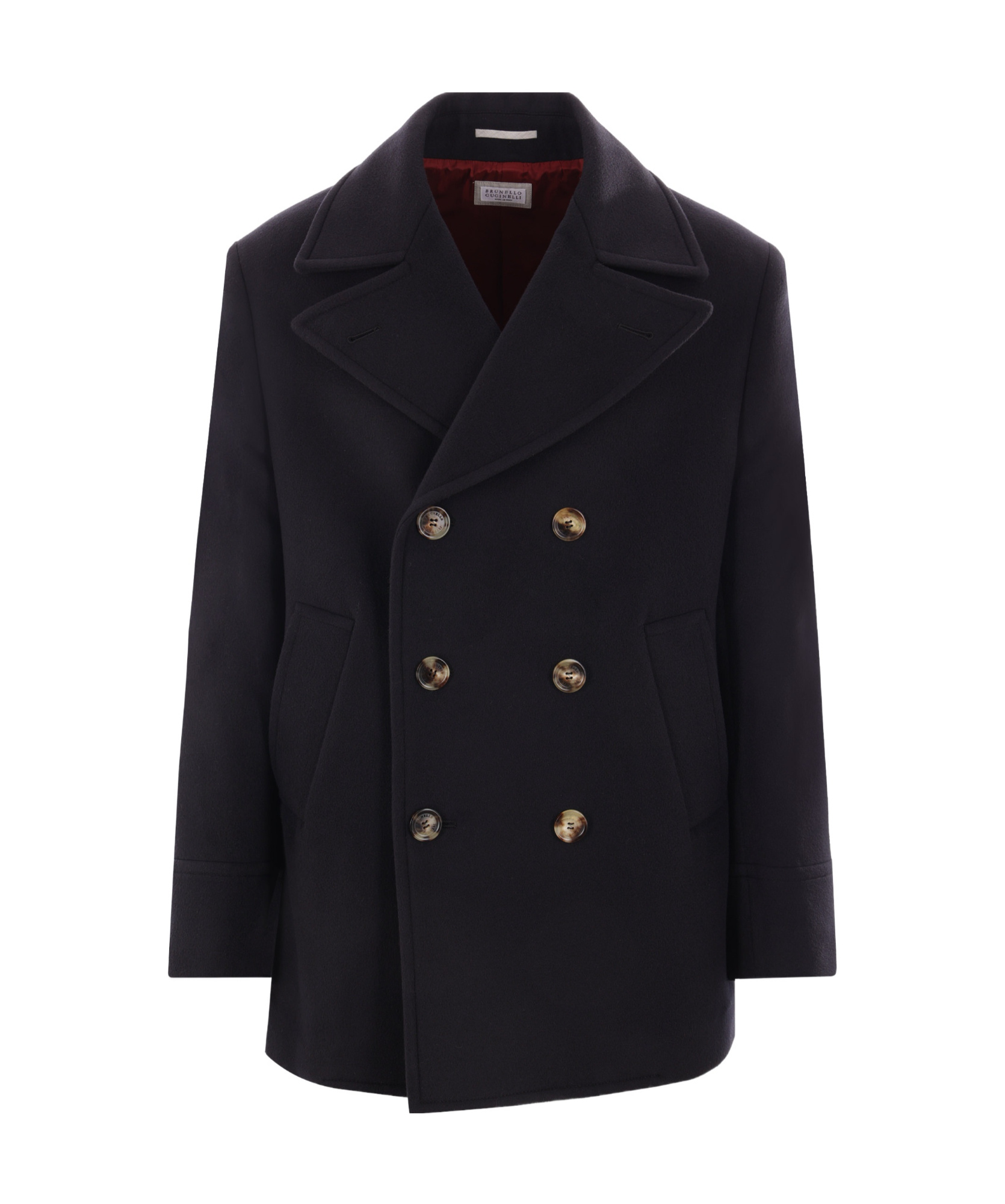 Brunello Cucinelli Double-breasted Coat In Black