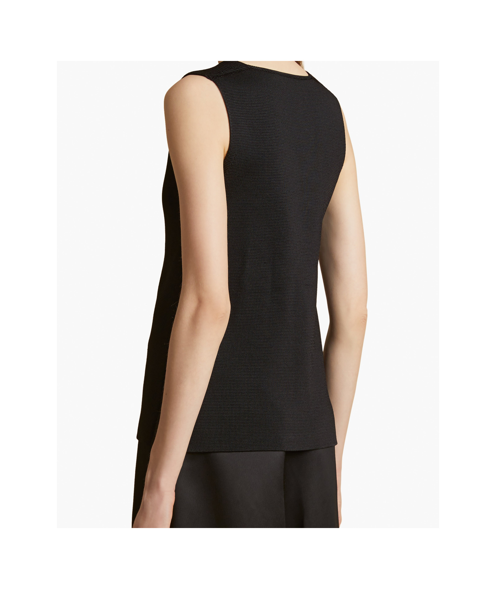 Khaite Sleeveless Vest In Black