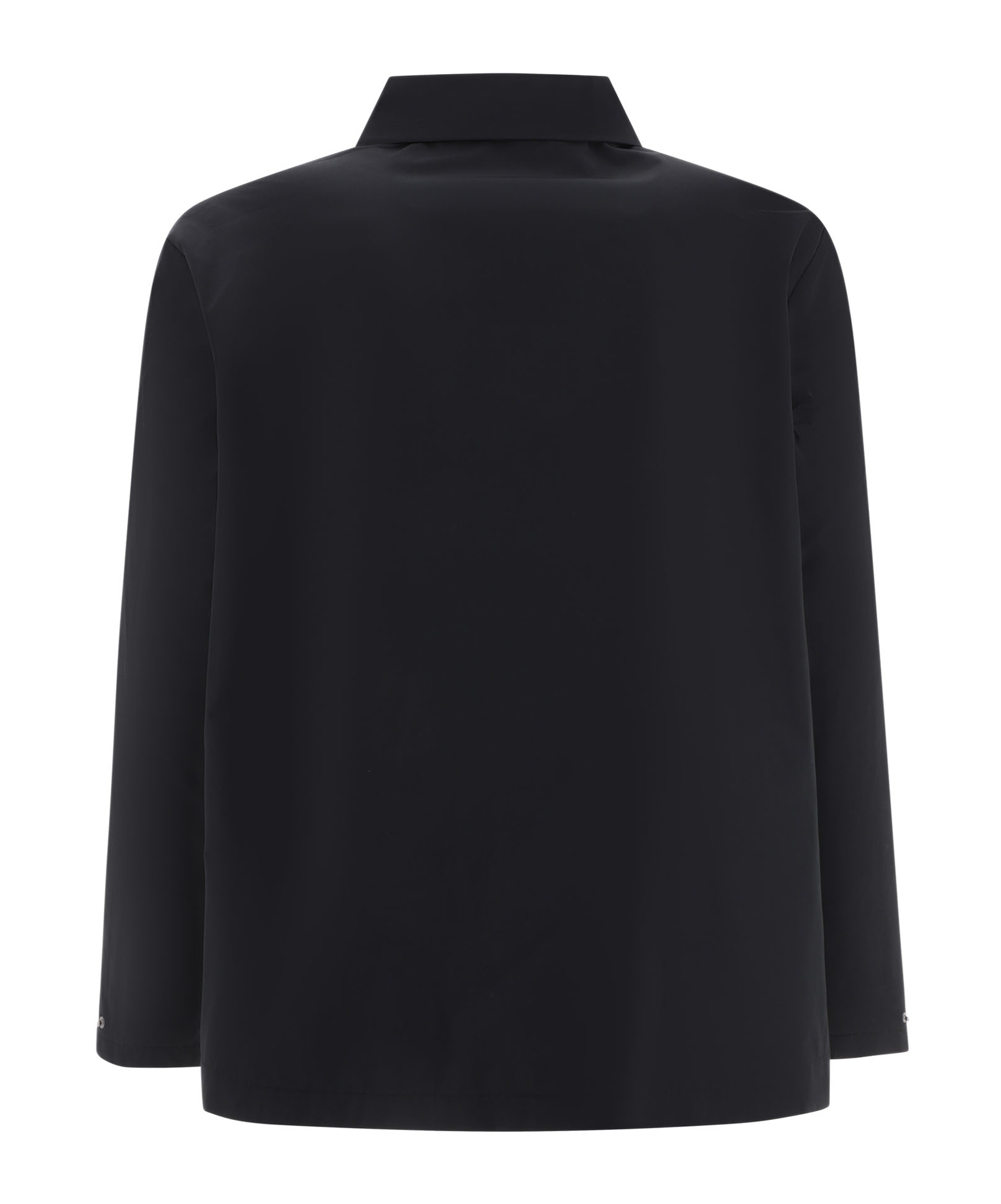 A.p.c. A. P.c. Logo-print Snap Front Coach Jacket In Black