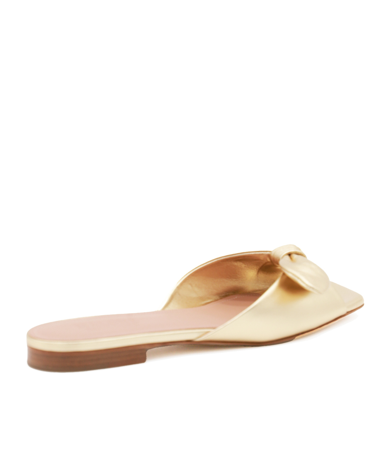Malone Souliers Vargas 10 Metallic Leather Mules In Nude