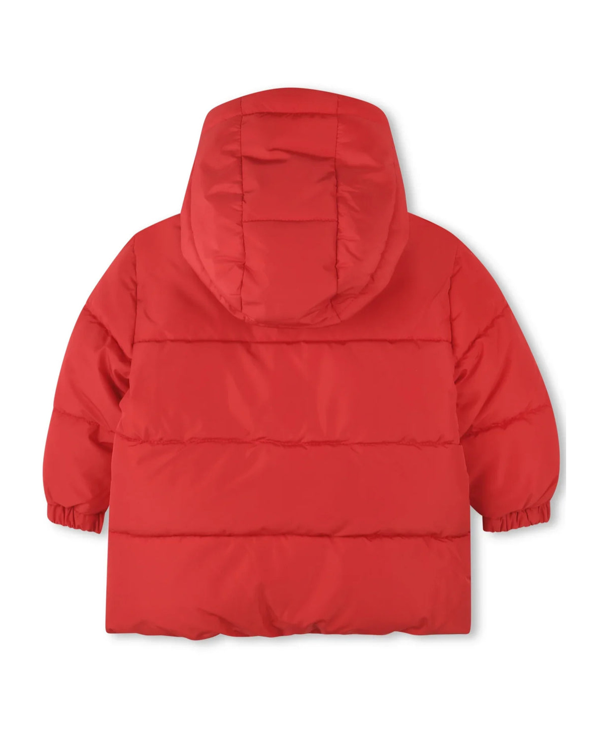 Hugo Boss Long-sleeved Quilted Jacket In Red