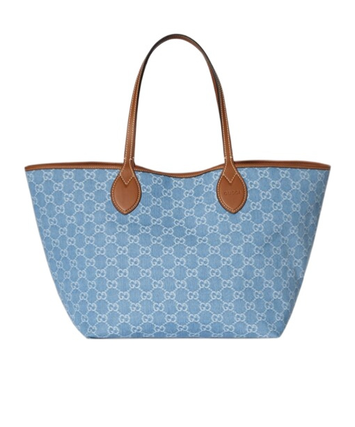 Gucci Totissima Large Reversible Tote Bag In Blue