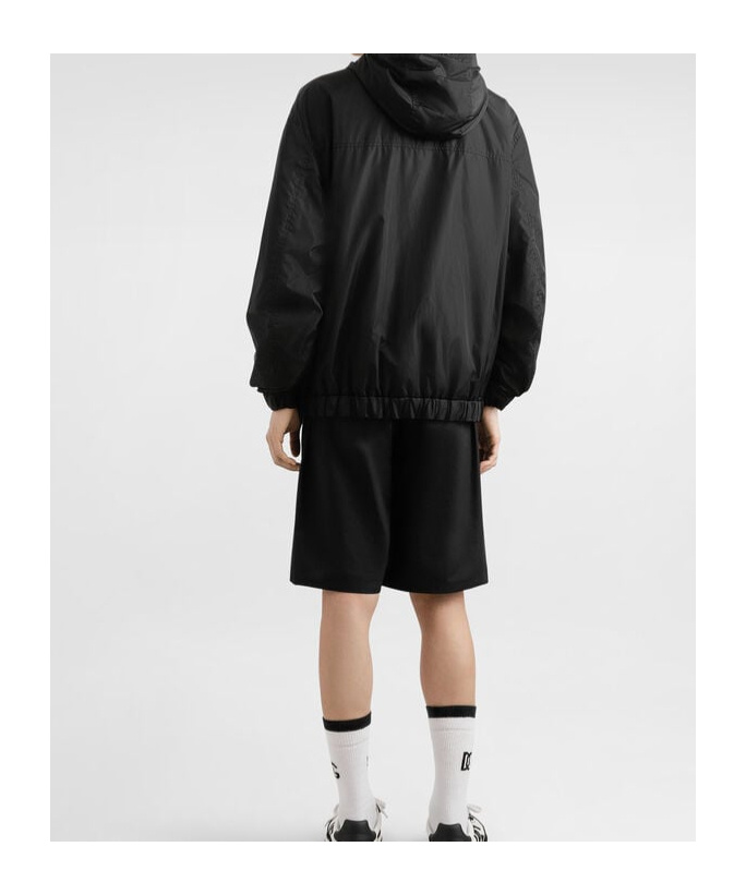 Dolce & Gabbana Logo-plaque Bomber Jacket In Black