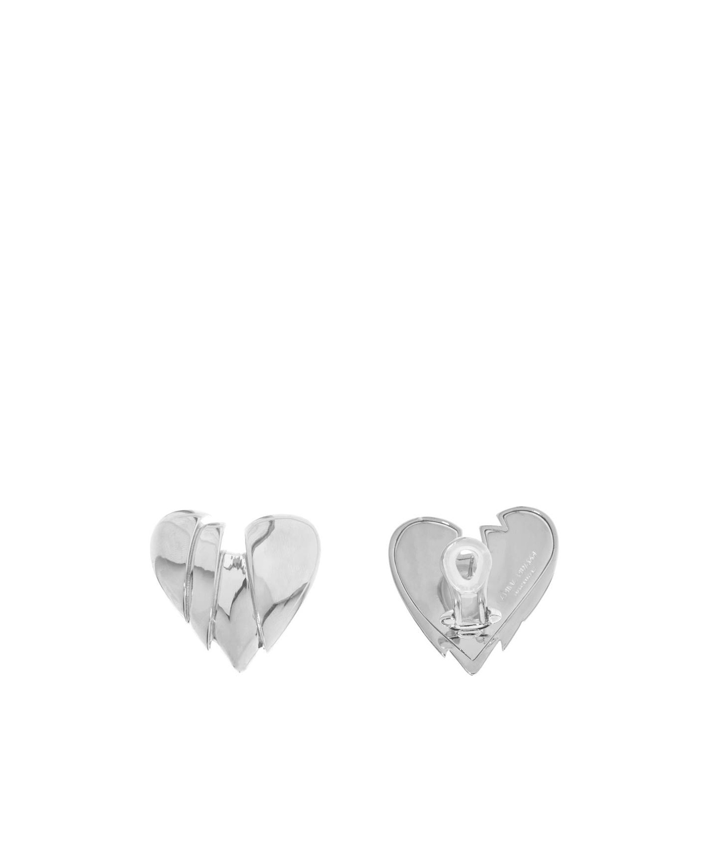 AMINA MUADDI HEART-SHAPED EARRINGS