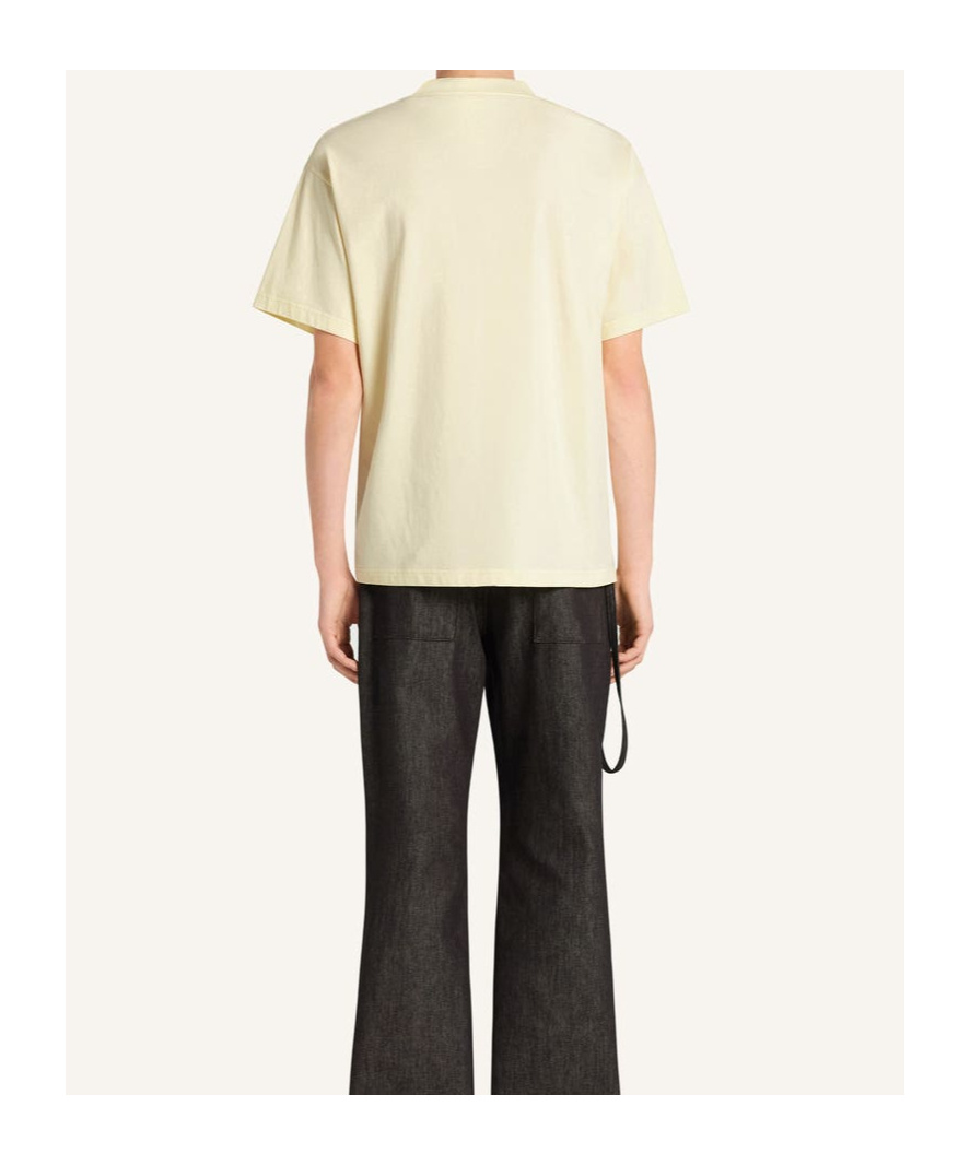 Courrèges Ac-logo T-shirt In Yellow
