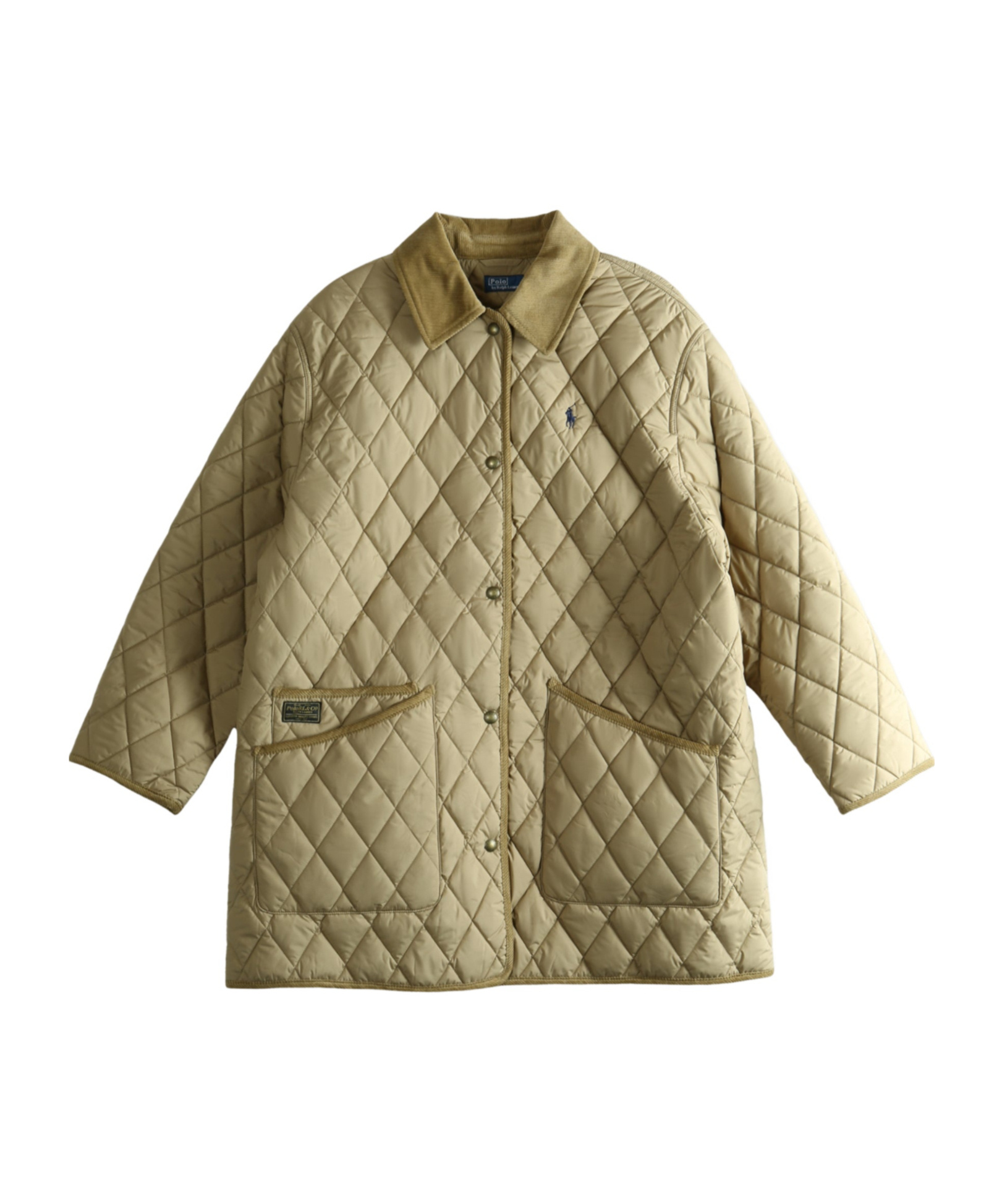 Polo Ralph Lauren Quilted Coat In Brown