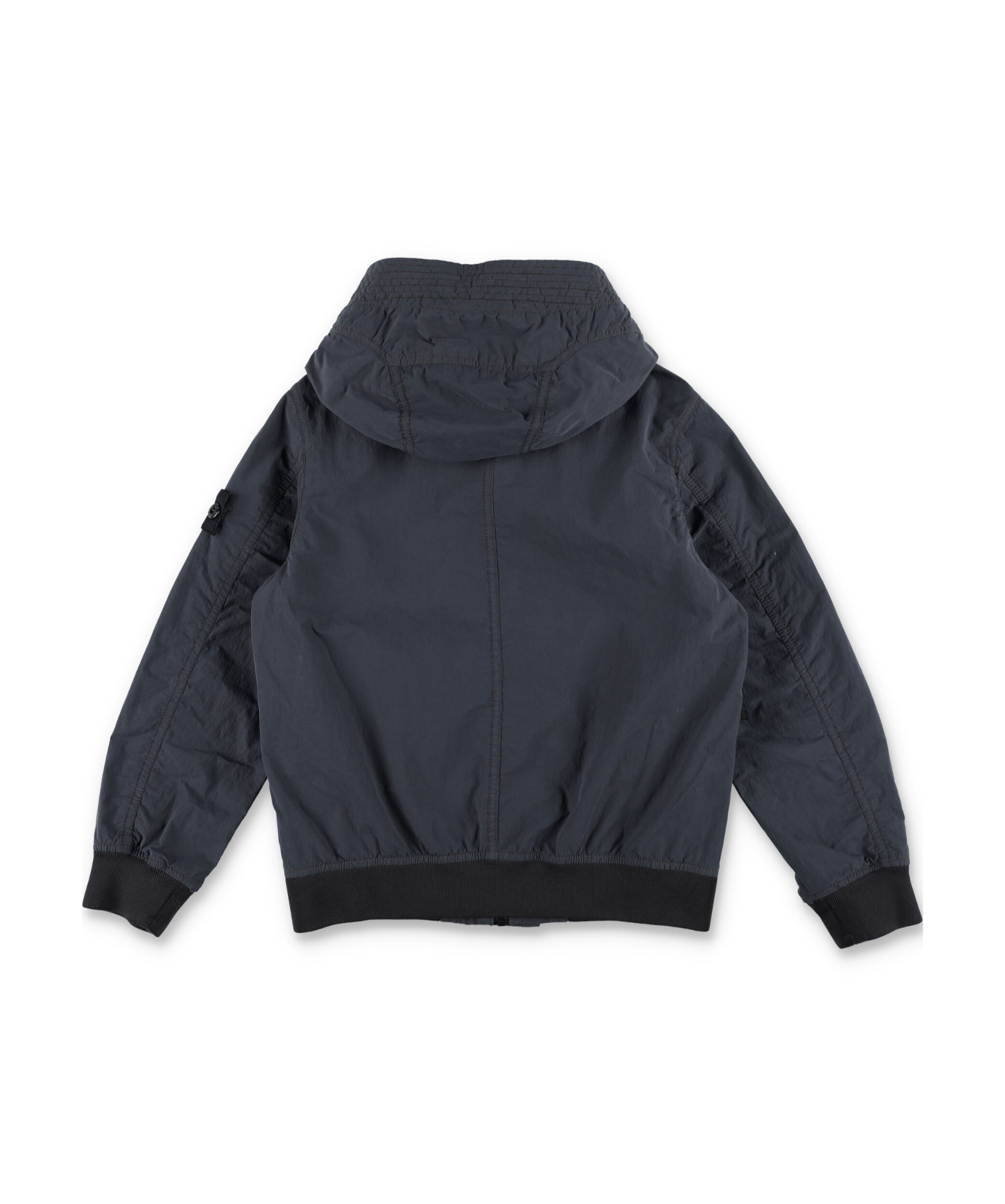 Stone Island Hooded Jacket In Gray