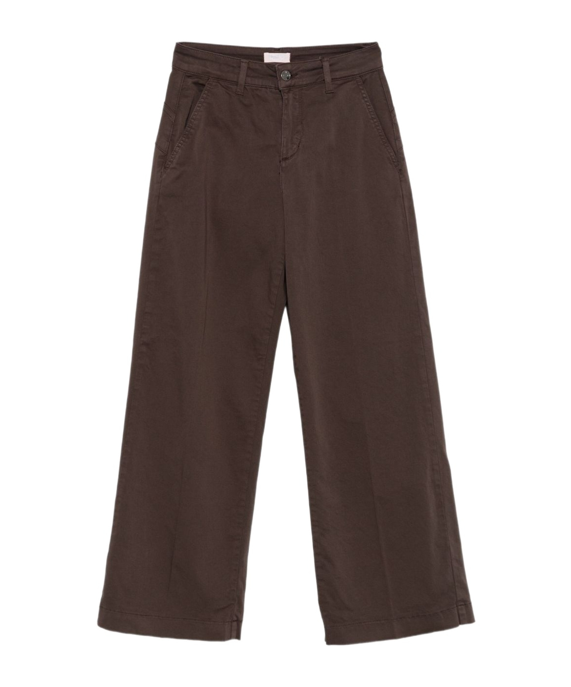 Liu •jo Wide-leg Brown Pants With Flattering Fit In Brown