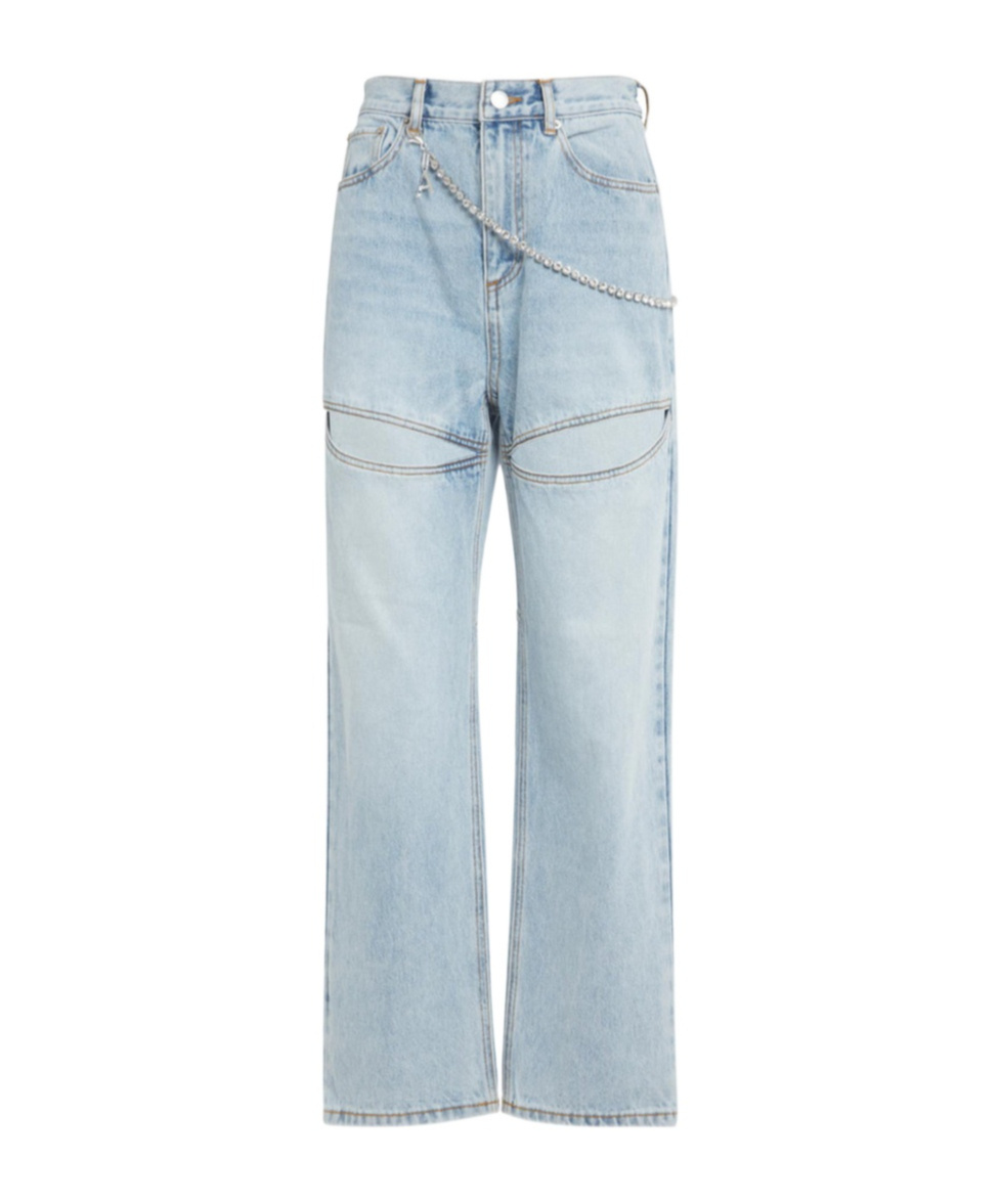 Area Slit Jeans In Gray