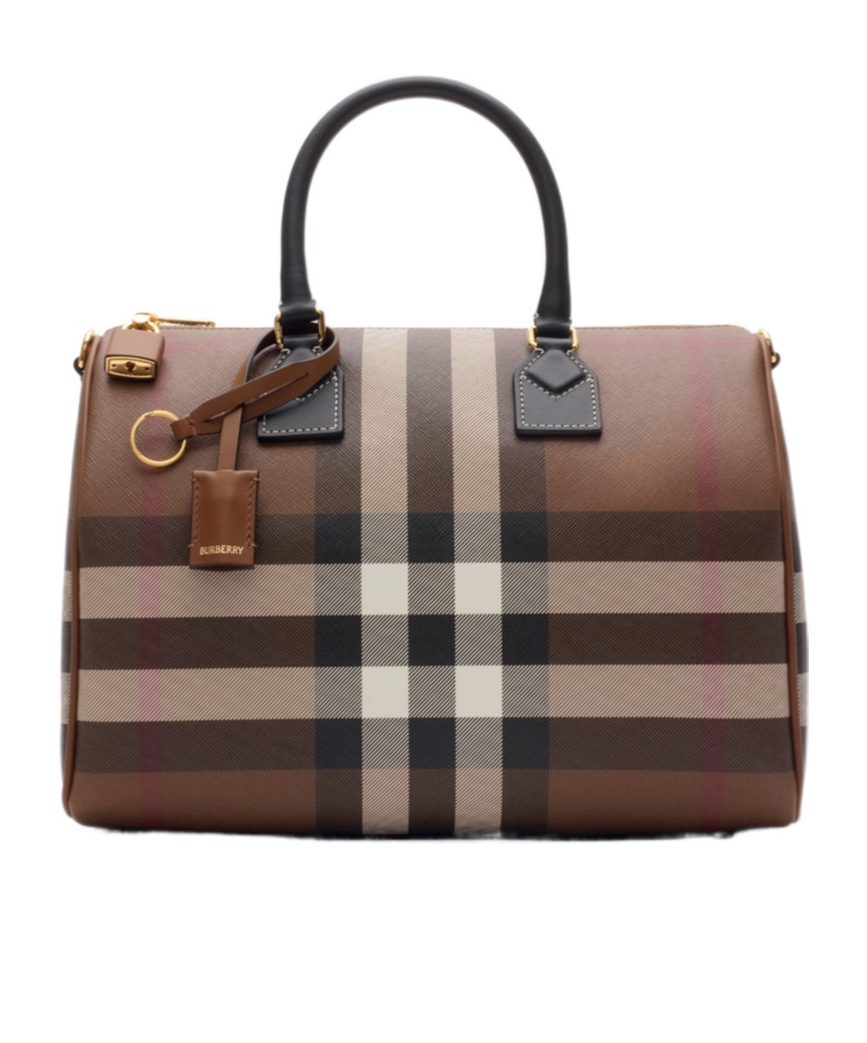 Burberry Medium Check Satchel Bag