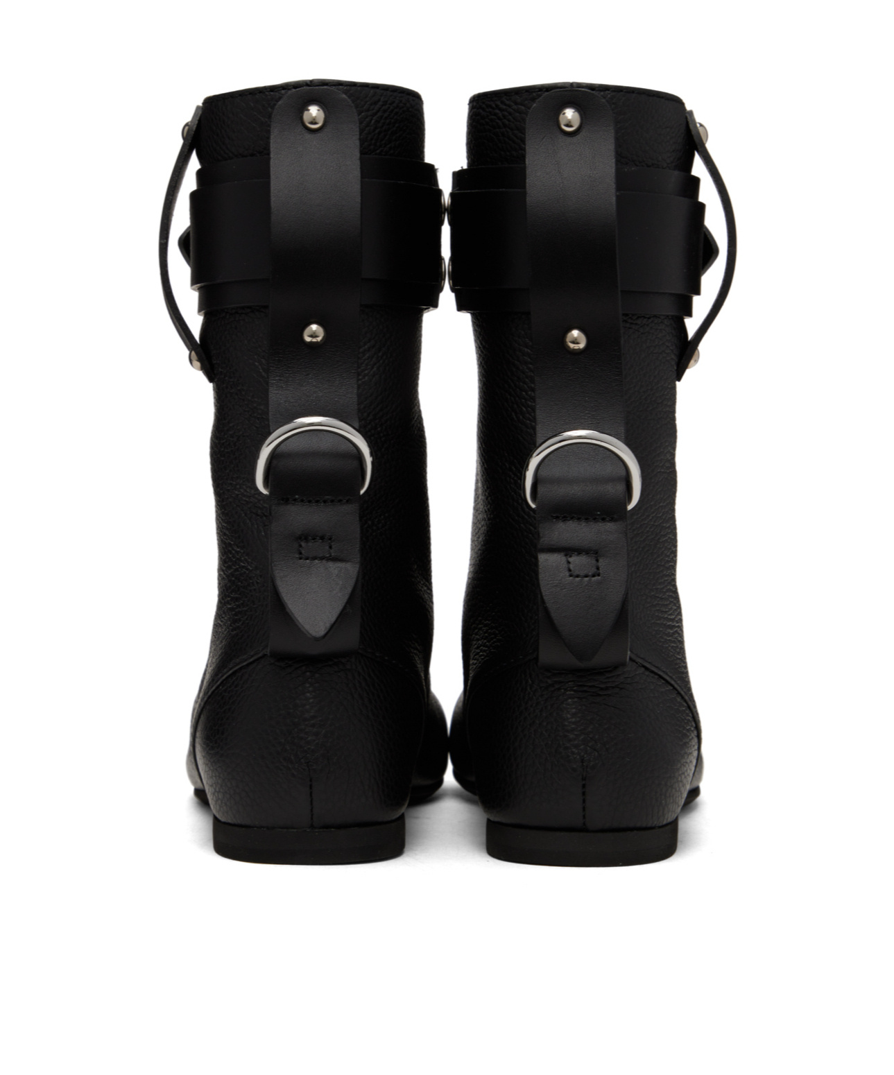 Jw Anderson Padlock Ankle Boots In Black
