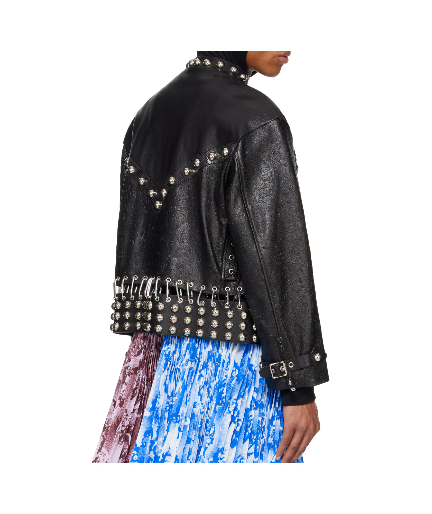 Chopova Lowena Lunge Leather Jacket In Black