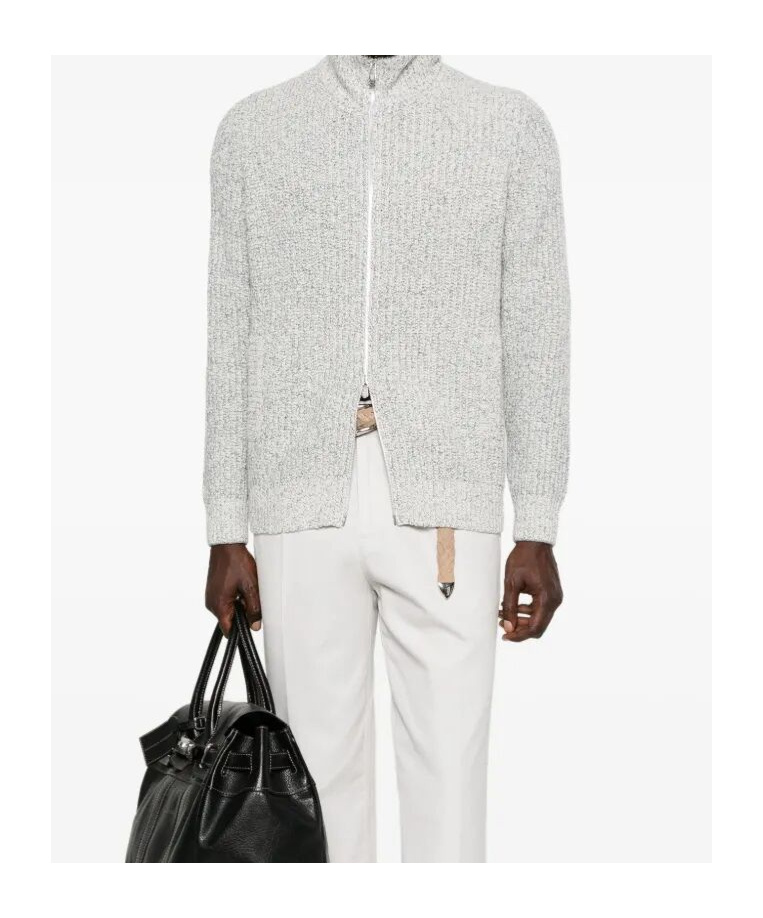 Brunello Cucinelli Virgin Wool-blend Sweatshirt In Gray