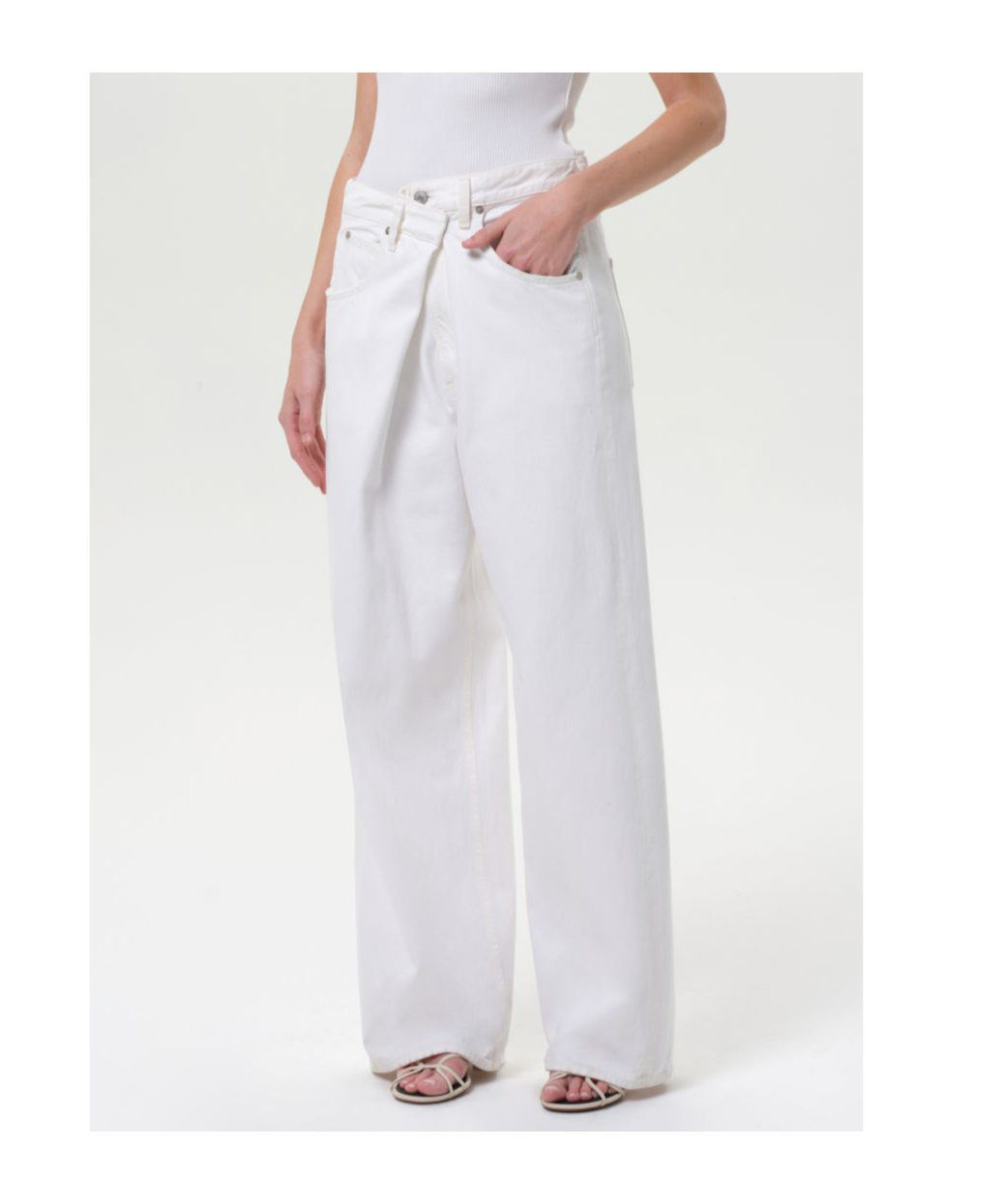Agolde Ren High Rise Wide Leg Jeans In Tarte