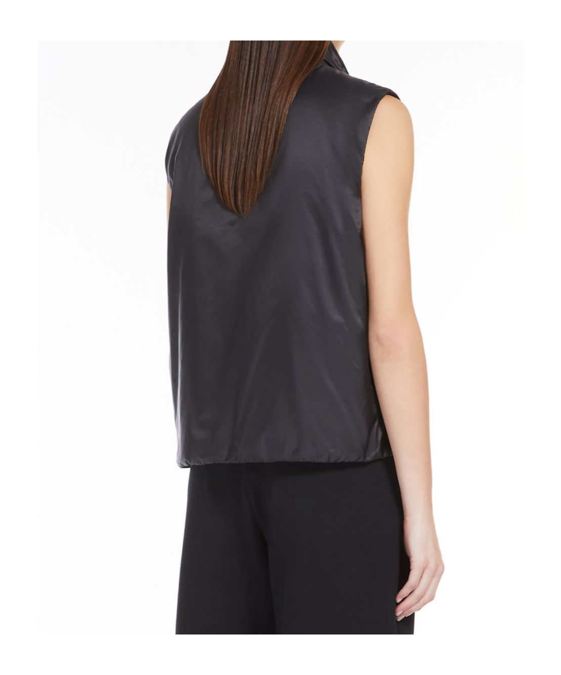 Max Mara Sleeveless Vest In Black