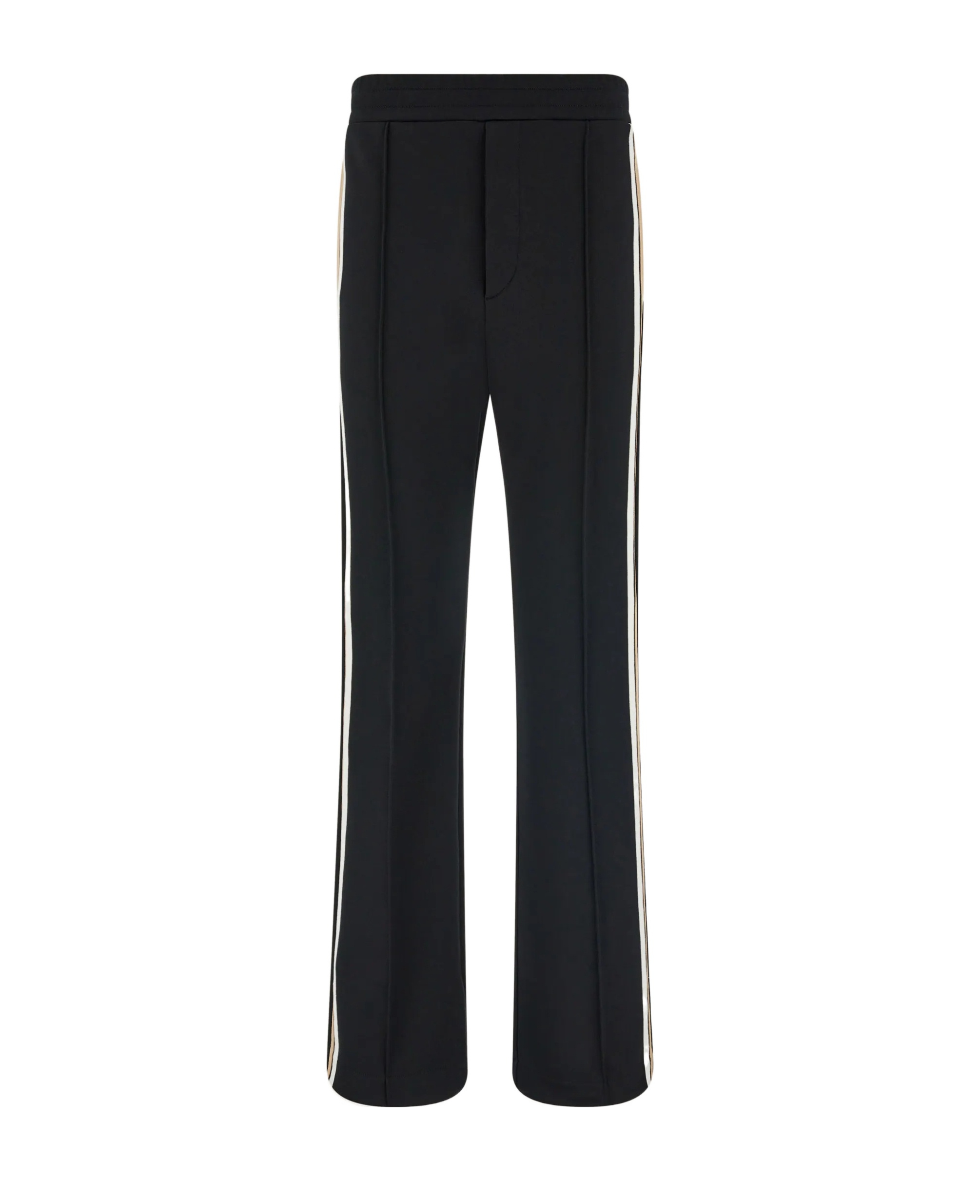Ferragamo Side-striped Sweatpants In Black