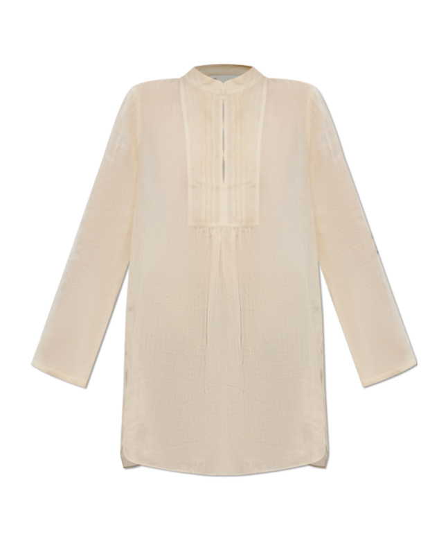 Tory Burch Long-sleeved Blouse In Neutral