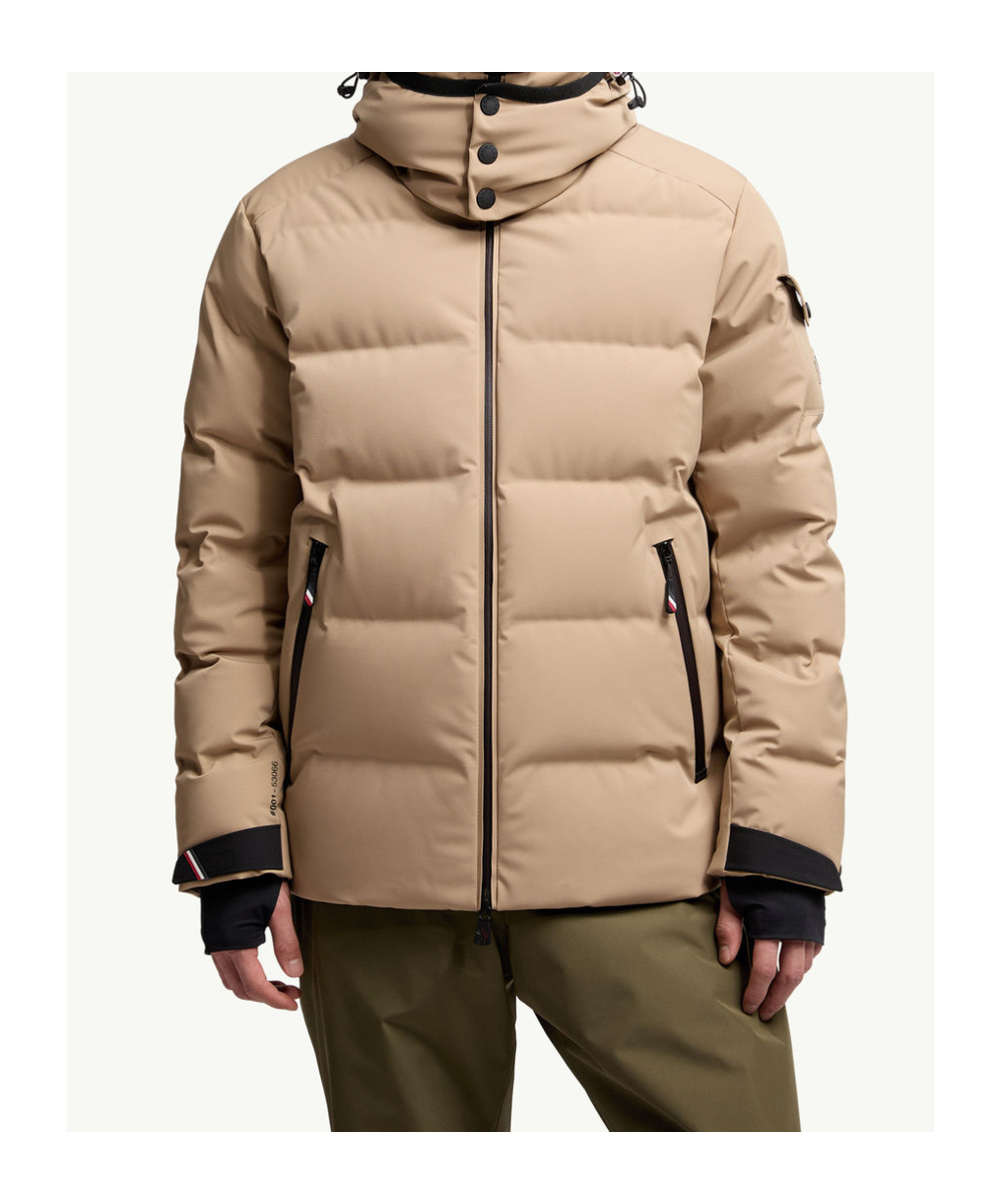 Moncler Grenoble Montgetech Hooded Down Ski Jacket In Nude