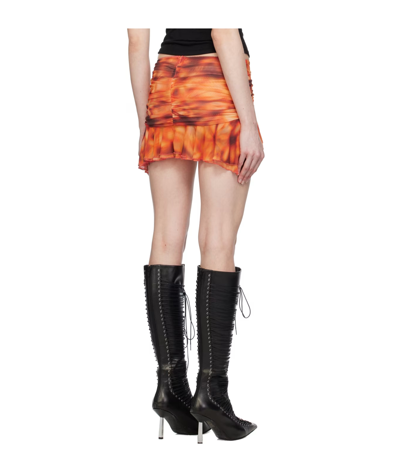 Misbhv Balletcore Mesh Skirt In Black