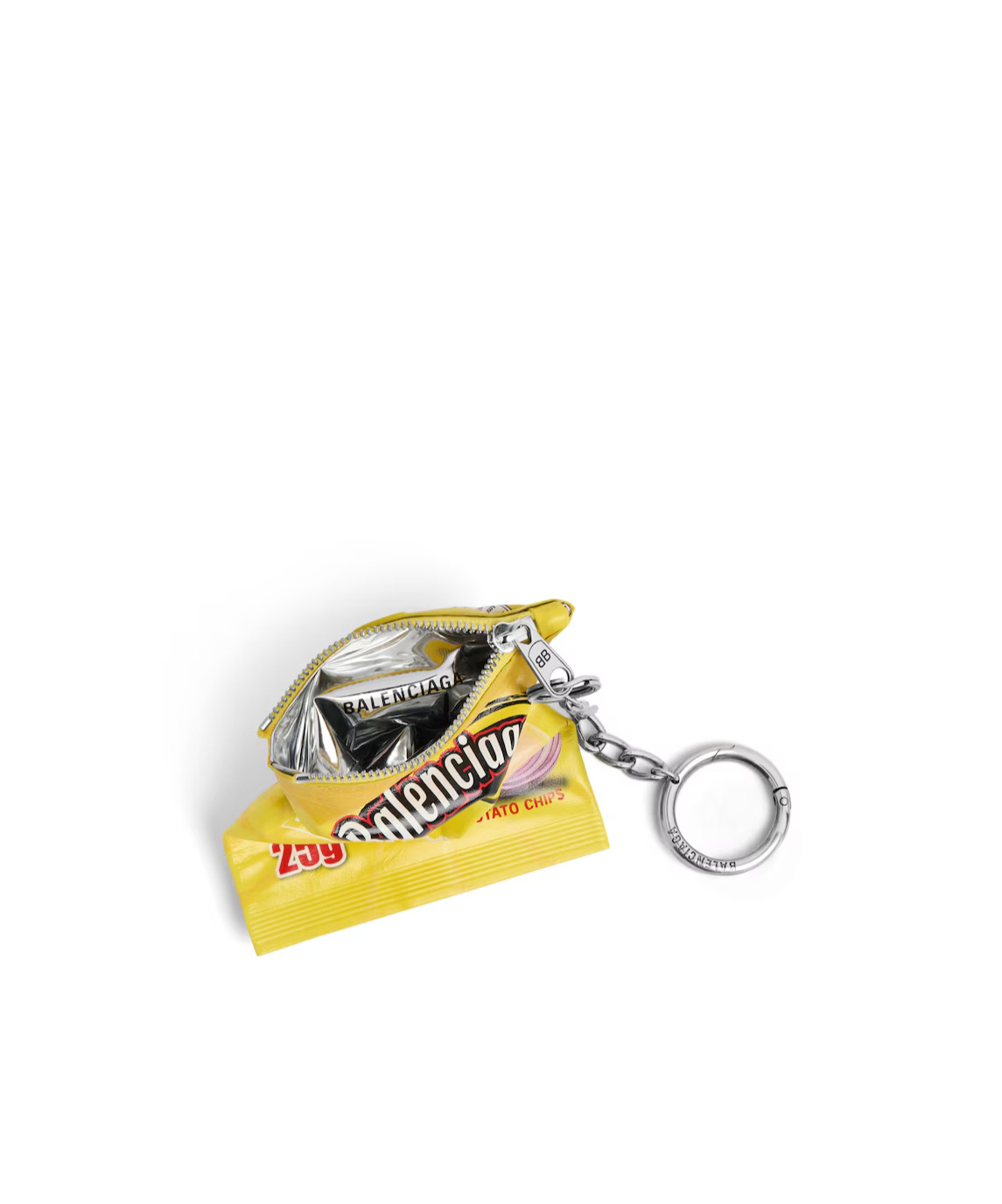 Balenciaga Charm/keychain Chips In Yellow In Yellow