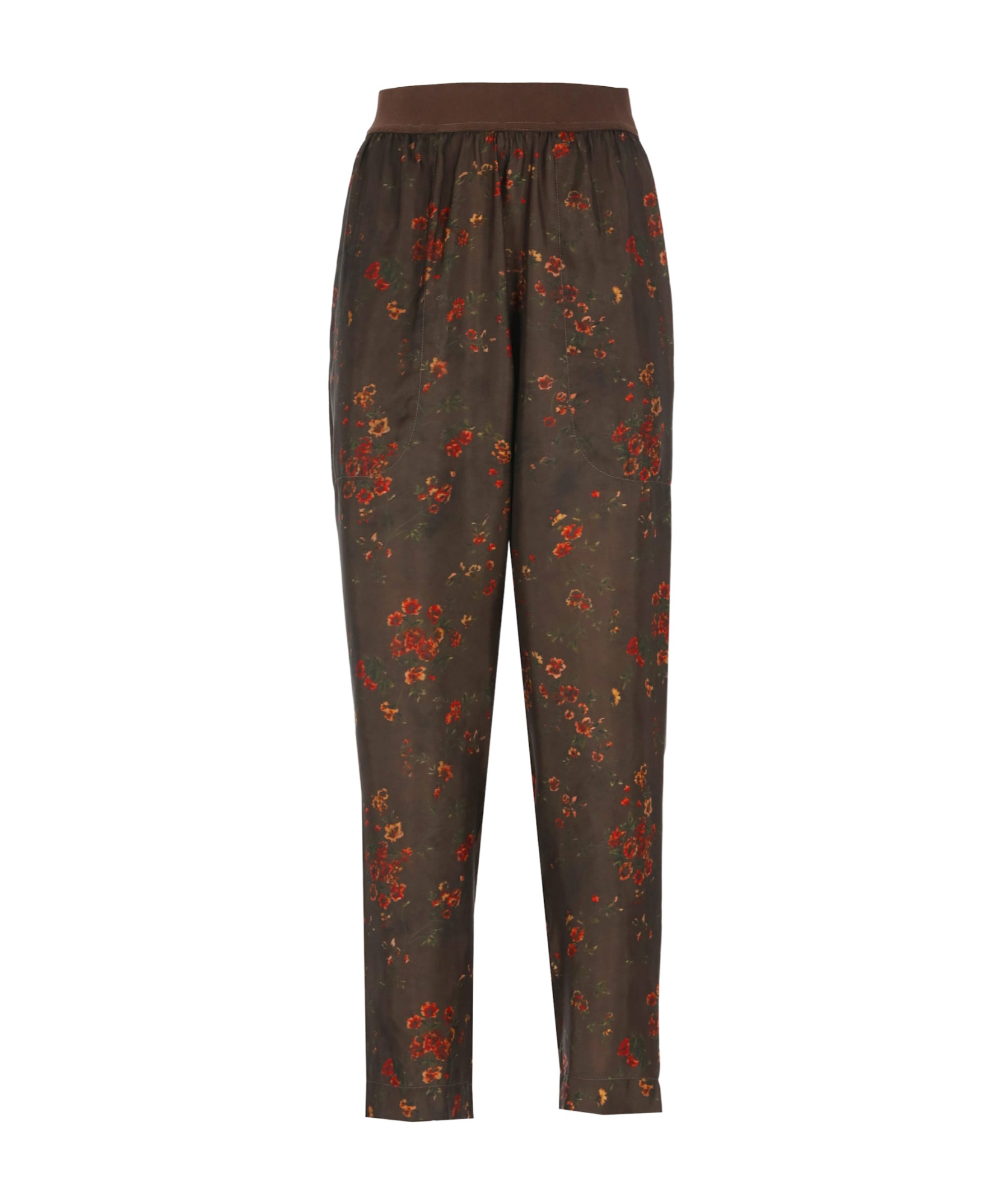 Uma Wang Printed Casual Pants In Brown