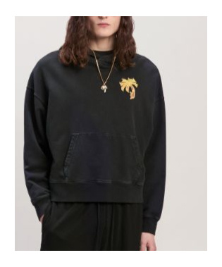 Palm Angels Sweatshirt In Black