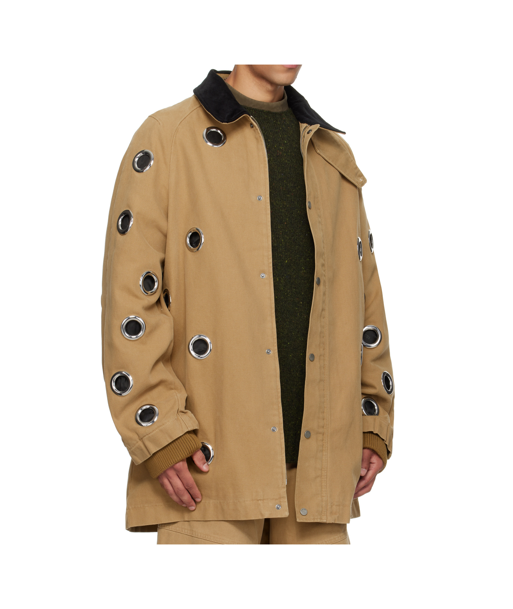 Egonlab Beige Barbour Jacket In Brown
