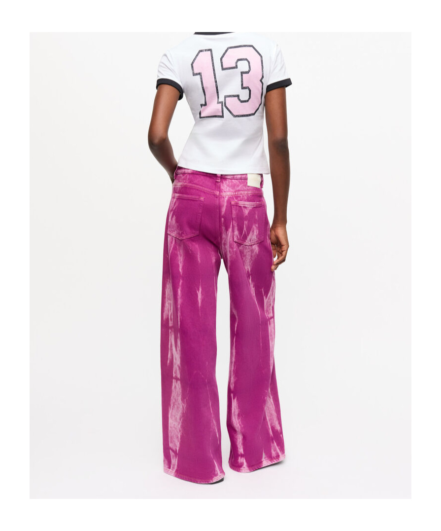 Ganni Overdyed Purple Heavy Denim Marri Jeans In Purple