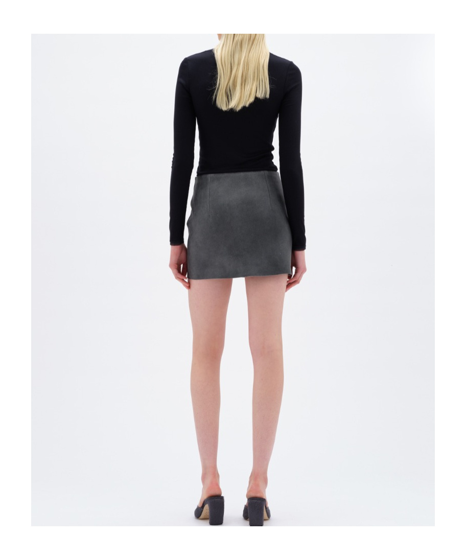 Remain Birger Christensen Long Sleeve Knitted T-shirt In Gray