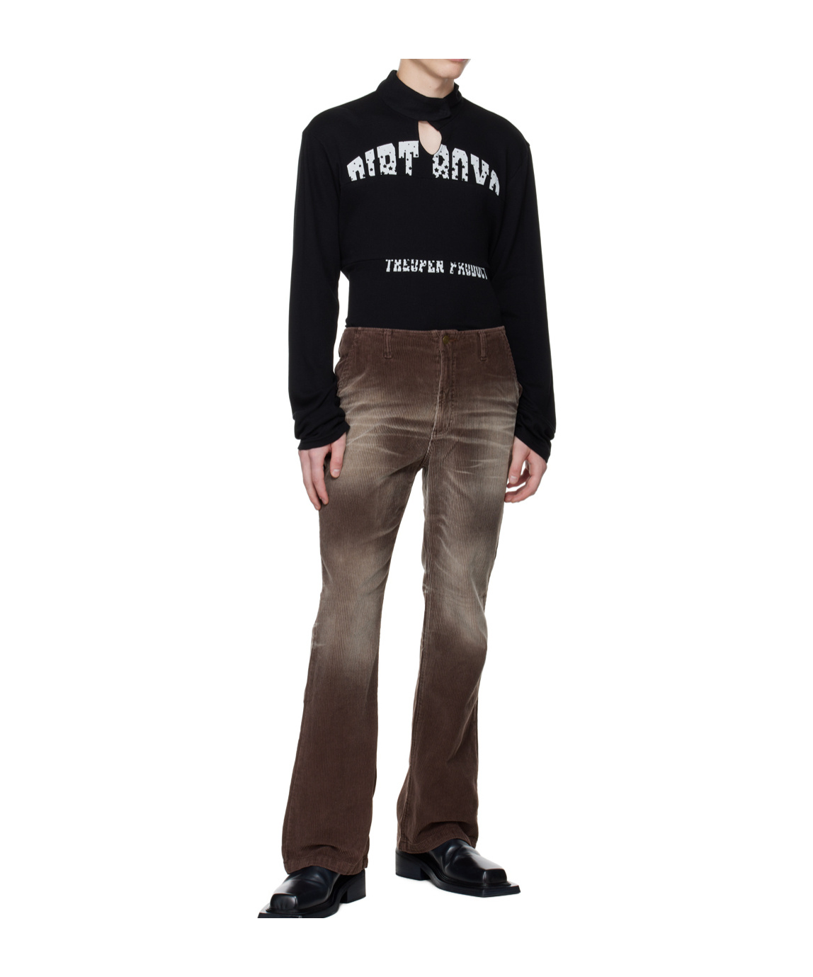 Open Yy Keyhole Sweater In Black