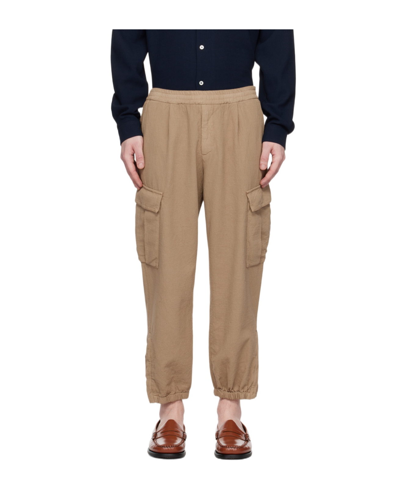BARENA VENEZIA RAMBAGIO CRESPON OVERALLS CASUAL PANTS